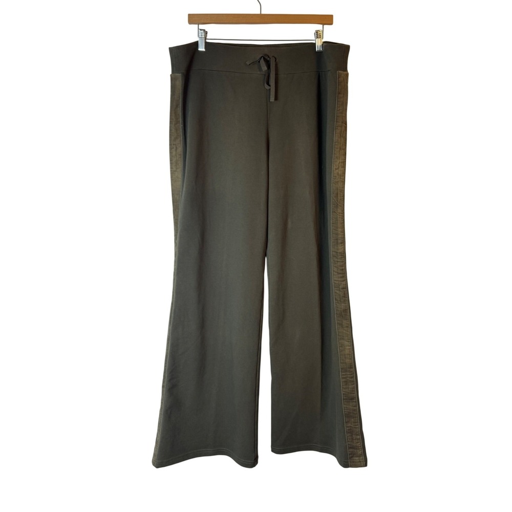 Gorpcore Ann Taylor LOFT Womens XL Wide‎ Leg Lounge Pants Corduroy Trim